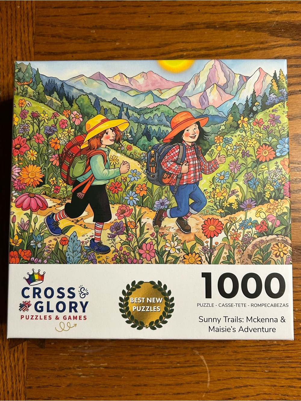 Sunny Trails 1000-Piece Puzzle - Colorful Floral Adventure